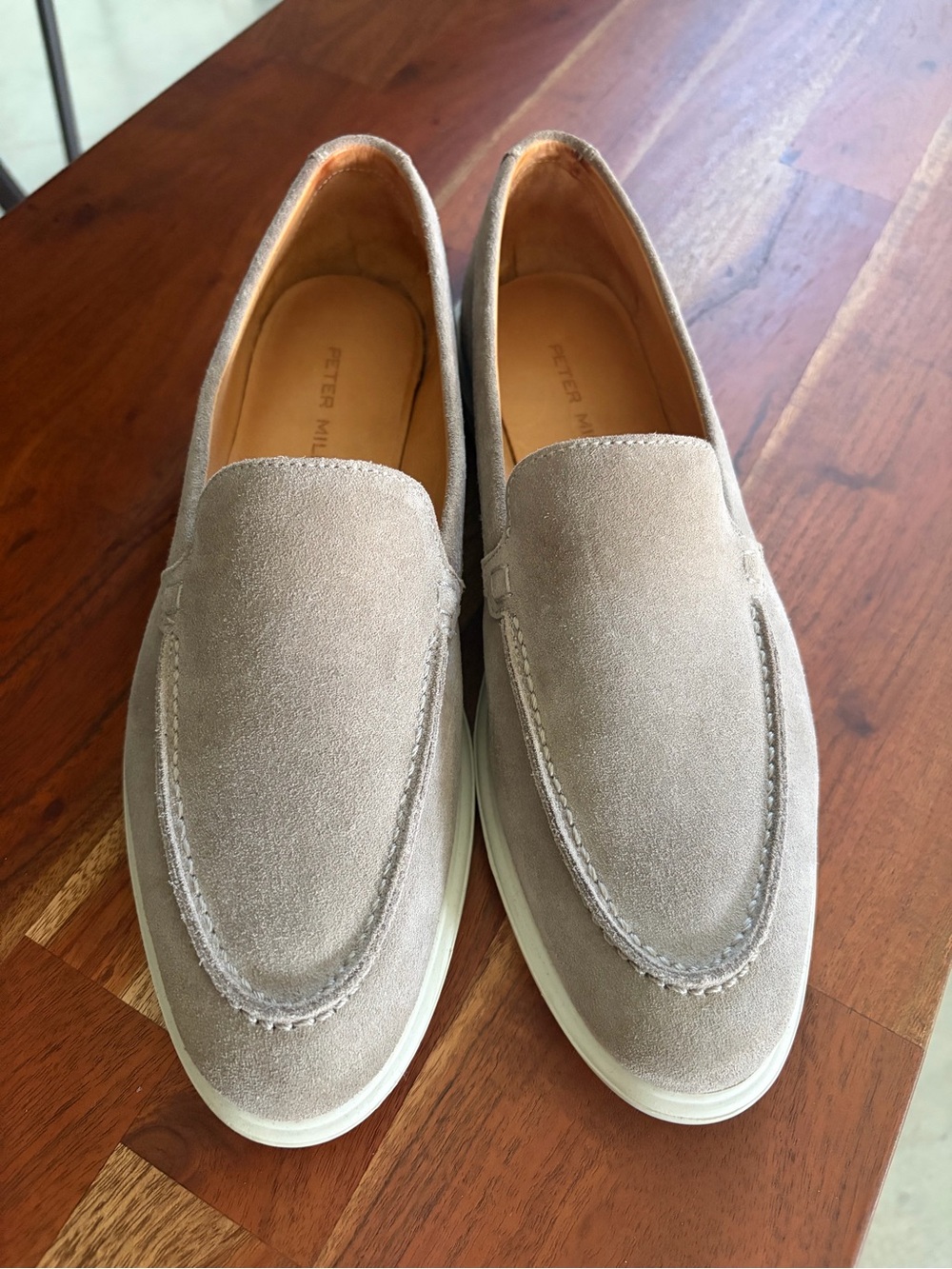 Peter Millar Women’s Taupe Suede Loafers